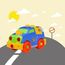 Akokie Jouet Assemblage Jeux De Construction Voiture Jeep Flexible Blocs Cadeau pour Enfant Garçon Fille 3 Ans Et Plus Light Blue 