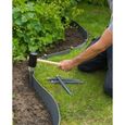 Ancres pour bordure de jardin en polypropylène - NATURE - H 26,7 x 1,9 x 1,8 cm - Gris-1