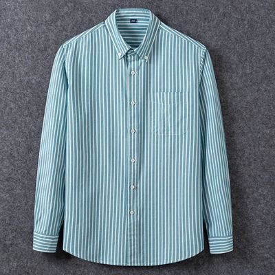Chemise Garçon 100% Coton Manches Longues - Col Classique Et Poche Poitrine - Décontractée Et Confortable - Uniforme Scolaire