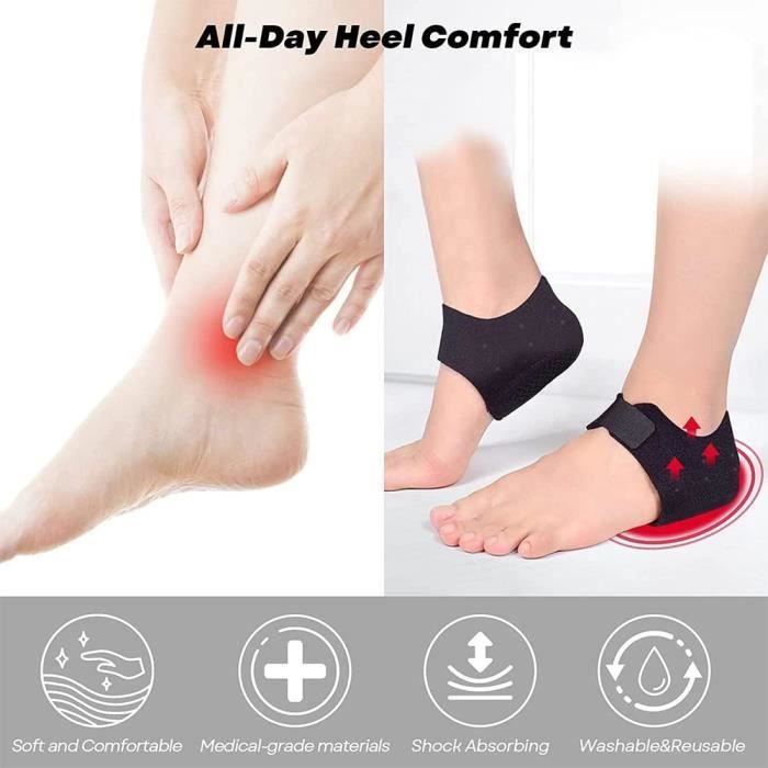 1Paire Epine Calcaneenne Protege Talon Chaussures Protège Talon Silicone Semelle