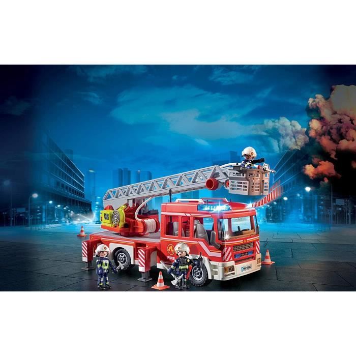 Playmobil 3386 Camion Pompiers Avec échelle Et Caserne - NEUF Scellé Vintage