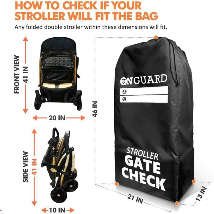 Sac protection poussette avion hotsell