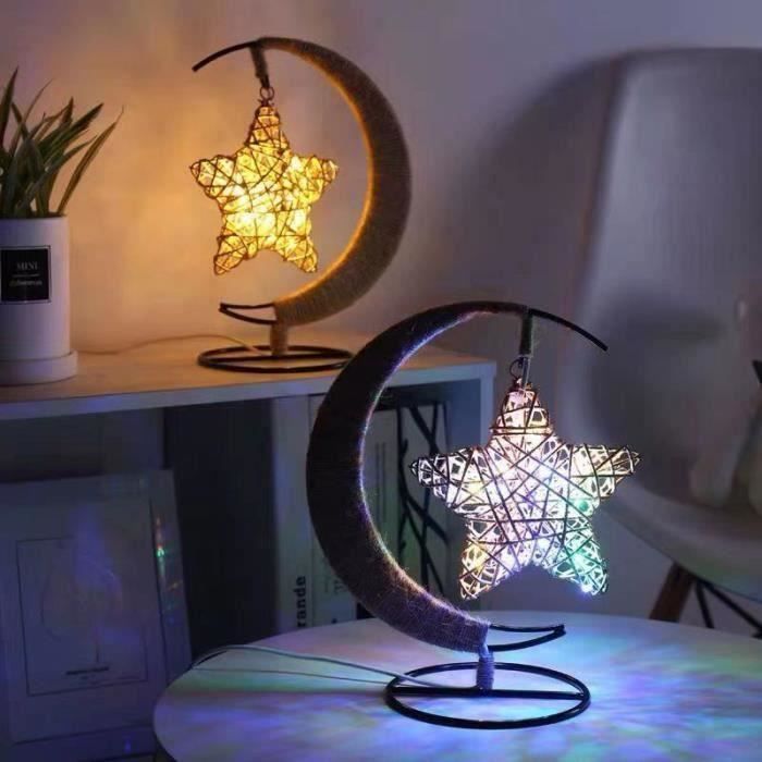 SDLOGAL Veilleuse LED Lampe de Chevet Colorée, Lampe de table à gradation 7  couleurs, rechargeable par USB - Cdiscount Maison