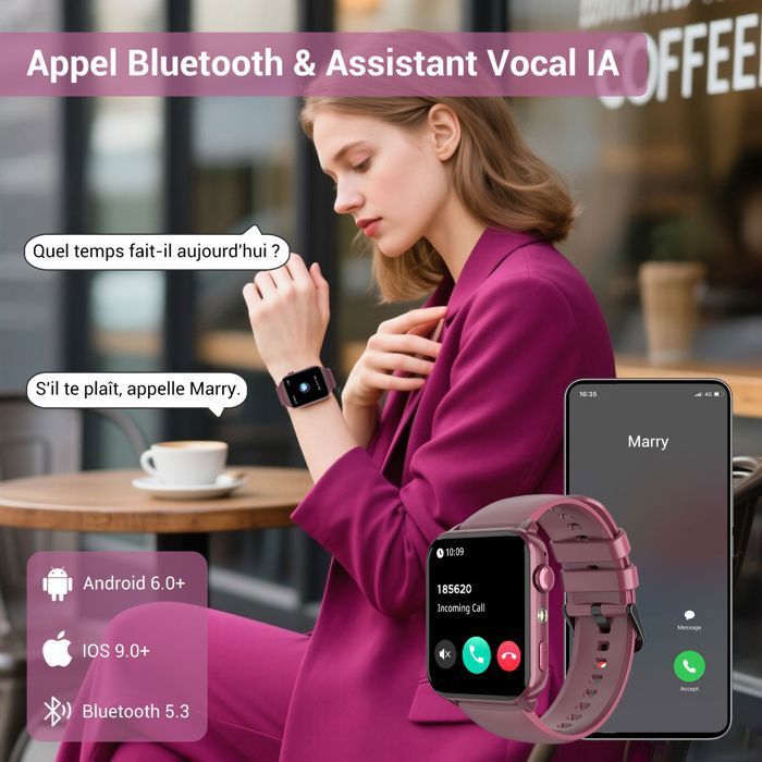 Fréquence Cardiaque Montre ConnectÃ©e Yamay Avis SmartWatch Sport