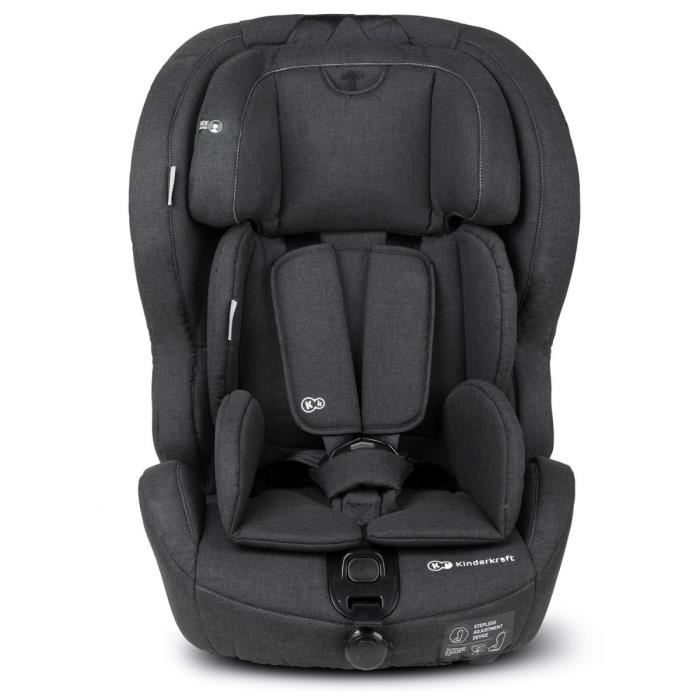 Kinderkraft SAFETY-FIX Siège auto 9-36 kg noir et gris