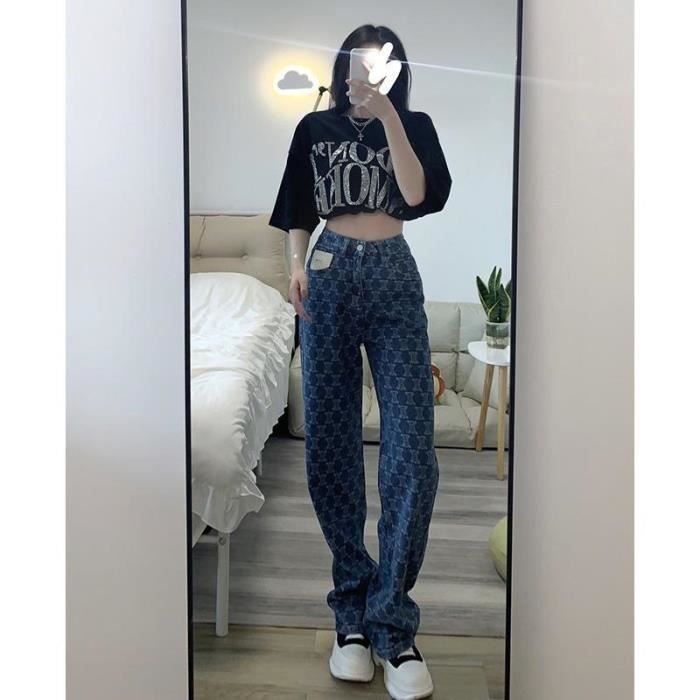 Jean à carreaux best sale