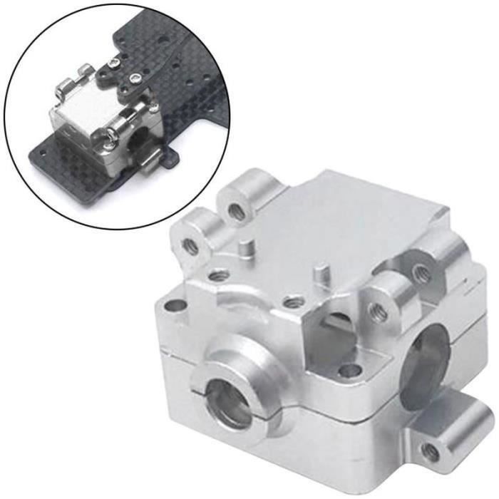 Generic Couvercle Inférieur Supérieur de Boîte de Vitesses RC Durable pour Modèle de Voiture télécommandé 144001, Argent (Blue