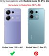 Coque pour Xiaomi Redmi Note 13 Pro 4G Cover + 2 Verre Trempé Protection écran Film Etui Souple Flexible en Premium TPU, Antichoc-2