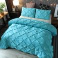 Ensemble de literie en soie fleur taie d'oreiller drap de lit couverture de lit doux et confortable 2/3 pièces-4-2
