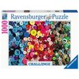 Puzzle 1000 p - Boutons (Challenge Puzzle) - RAVENSBURGER - Nature morte et objets - Adulte - Intérieur-2