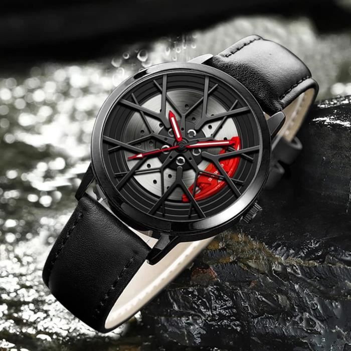 Roue De Voiture Montres Montre Homme Maille Jante Moyeu Stéréoscopique  Conception Sport Quartz Mouvement Montre-Bracelet[u6321] , - Achat/vente  montre - Cdiscount