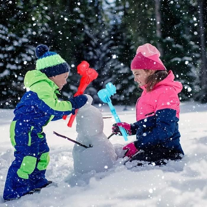 Lot De 5 Pinces à Boules De Neige - Formes Animaux Pour Jeux D'Hiver