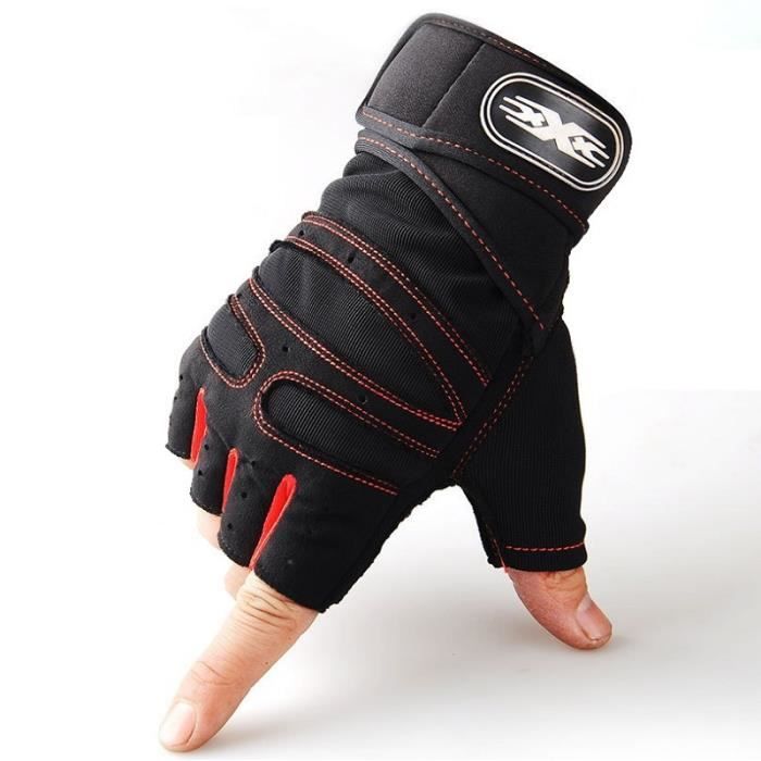 SIMARI Gants De Levage Et Fitness Hommes Femmes - Support Poignet Réglable + Protection Paume, Parfaits Pour Musculation, Bodybuilding, Cyclisme Et Aviron SMRG902