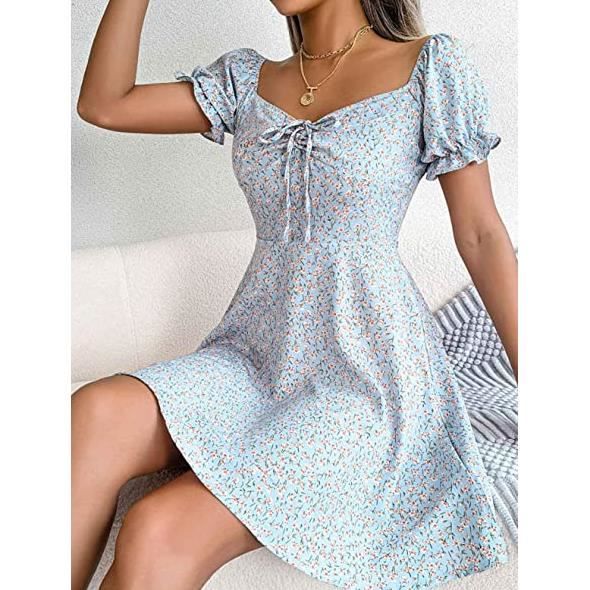 Robe Femme Ete Chic Fleurie Robe Legere Fluide Femmes t