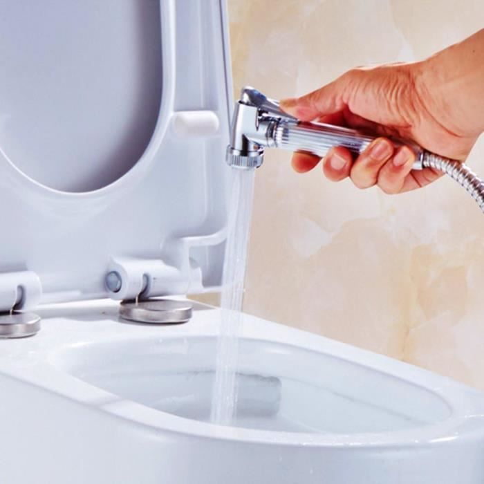 Kit Douchette Bidet WC Pulvérisateur de douche pour l'hygiène intime  Douchette à Main Support De Tuyau Fixation - Cdiscount Bricolage
