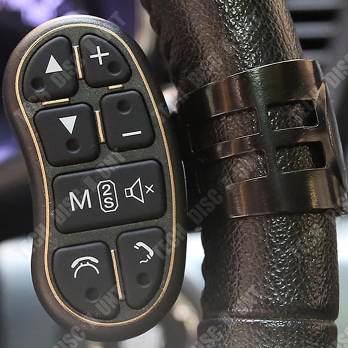 Bouton De Volant Universel Pour Voiture - Pince Rapide, Contrôle 360°, Design Ergonomique Noir - 3