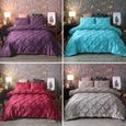Ensemble de literie en soie fleur taie d'oreiller drap de lit couverture de lit doux et confortable 2/3 pièces-4-3