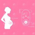Moniteur bébé femme enceinte portable intelligent réduction du bruit détecteur de rythme cardiaque-3