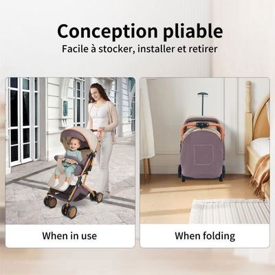 Poussette Bébé Légère 7kg Position Couchée Compacte Poussette - Main Image