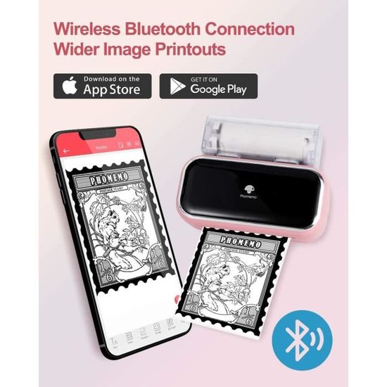 M03 Imprimante Photo - Imprimante Bluetooth Portable 80 Pouces Compatible  Avec Ios Et Android, Impression Noir Et Blanc Pour[J1011] - Cdiscount  Informatique
