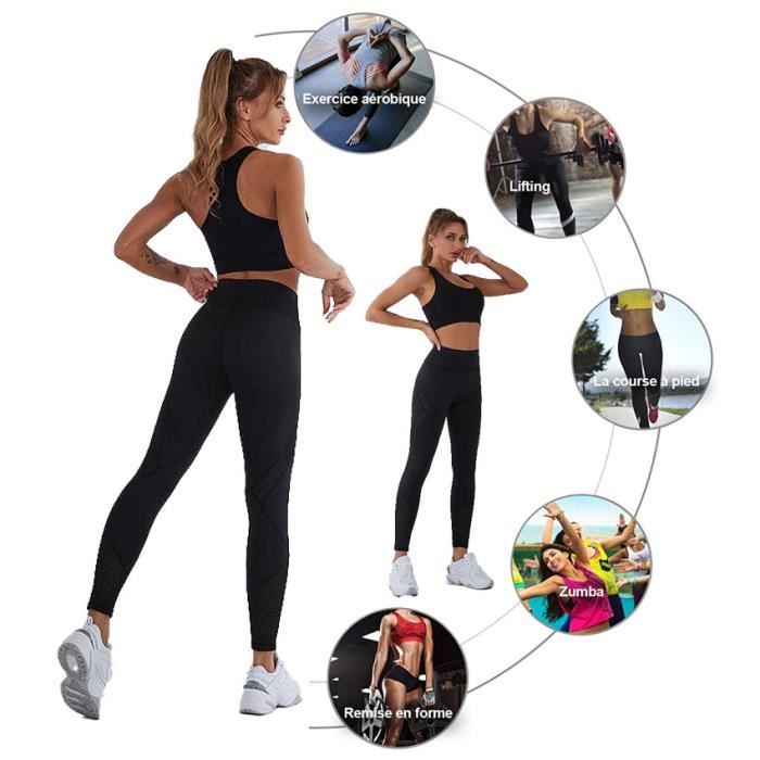 Legging De Sudation Femme Taille Haute – Minceur, Anti-cellulite, Liftant Fessiers, Pour Sport Et Quotidien