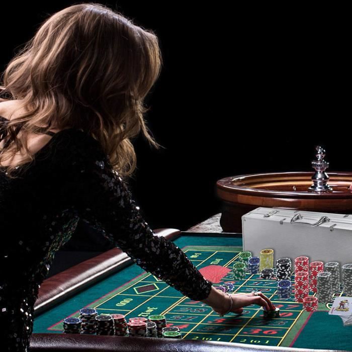 Coffret de poker avec 500 jetons Laser Aluminium - DIOCHE - Multicolore