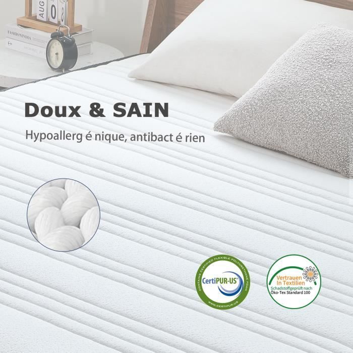 Matelas à Ressorts Ensachés 140X190 Hybride Exclusif Moyenne-Haute