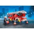Camion de pompiers PLAYMOBIL - City Action - Avec échelle pivotante - Pour enfants de 4 ans et plus-4