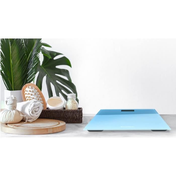Balance électronique Terraillon – Ultra-plate, Gris Acier, Allumage Automatique