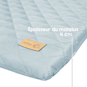 Matelas à Langer Pinolino Comfort - Plastifié, Dimensions 75x85 Cm - Rembourrage Polyester, étanche Et Facile à Nettoyer - 9