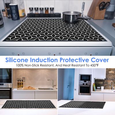 Lot De 4 Tapis De Protection En Silicone Pour Plaque à Induction - Résistants à La Chaleur, Antidérapants, Lavables - 8