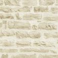 A.S. Création Best of Wood'n Stone 2ème édition Papier peint intissé effet pierre naturelle beige crème 10,05 x 0,53 m 355802-0