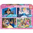 DISNEY PRINCESSES Puzzles Multi 4 En 1 Disney Princesses-0