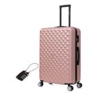 CELIMS FRANCE Valise Grande Taille 75cm 23kg | Valise CELIMS | Roues 360 | Cadenas | Rose Gold