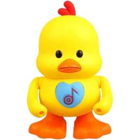 Dancing Duck, Dancing Duck Toy,Canard Musical Dansant et Chantant, avec Lumières LED,Cadeaux pour bébés