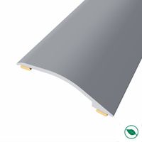 barre de seuil adhésive différence niveau aluminium coloris (25) acier Long 90 cm larg 3,8cm FORESTEA Dimensions : 900 mm x 38 mm