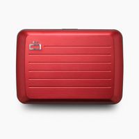ÖGON DESIGN - SMART CASE V2 | Red - Portefeuille Rouge en Aluminium anodisé