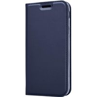 SmartLegend Housse Coque Samsung Galaxy J330/J3/2017 Bleu Rabat Fonction Stand PU Étui en cuir Protection Couverture de cas