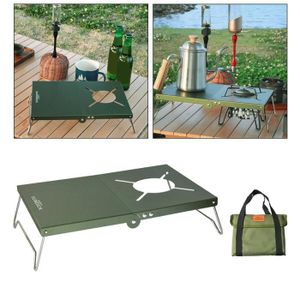 TABLE DE CAMPING Vert - Support de cuisinière pour barbecue, Campin
