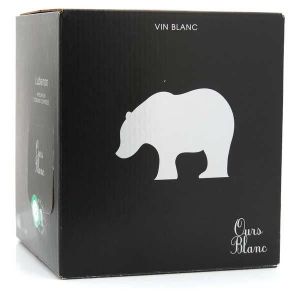 VIN BLANC Ours Blanc - vin blanc AOC Lubéron en Bib 3L - Bag in Box 3L