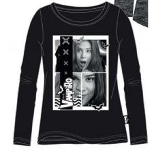 T-SHIRT Nouveauté hiver 2016 Chica Vampiro Tee-shirt manches longues noir TAILLE 6 ANS
