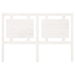 TÊTE DE LIT Tête de lit en bois massif de pin FAFEICY - Blanc - 145,5x4x100 cm