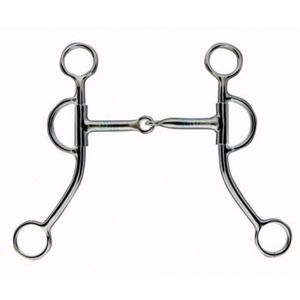 Petit maillons IDEAL EQUESTRIAN Mors Liverpool Caoutchouc Souple 145 mm