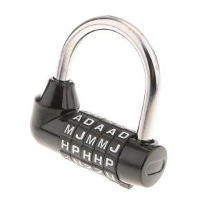 ZHOUBA Cadenas de sécurité à code 5 lettres Bleu ZHOUBA Cadenas de sécurité à code 5 lettres Bleu