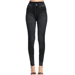 JEANS Jeans longs femmes - grande taille imprimé - FR52AXA - Taille haute - Femme
