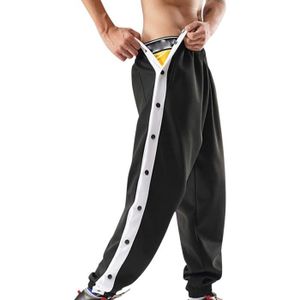 Pantalon de survêtement fuselé à bouton-pression solide pour homme taille  haute qui se déchire après une chirurgie, pantalon de jogging confortable  pour le sport et l'athlétisme, pantalon baggy : : Mode