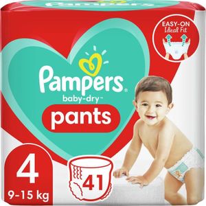 COUCHE Culottes Pampers Baby-Dry Nappy Pants - Taille 4 (9-15kg) - Lot de 5 x 41