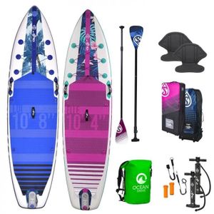 STAND UP PADDLE Pack Paddle Skiffo Elle 10'4 + Lui 10'8 - SKIFFO - Stand-up - Gonflable
