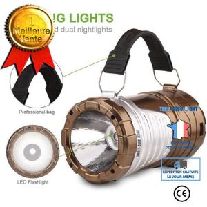 9€ sur LED solaire lampe de poche Camping Lampe torche rechargeable USB  Power Bank Kiliaadk312 - Torches - Achat & prix