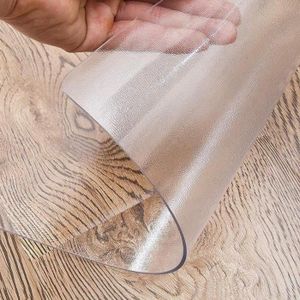 Le noir Nappe en verre, film liquide, bâche pour table, tapis de sol  transparent, couvercle de protection de table, tissu en - Cdiscount Maison